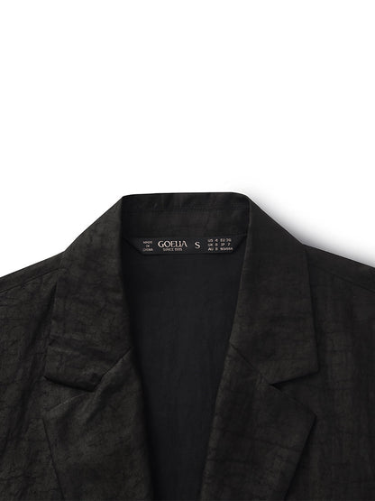 Xiang Yun İpek Tek Düğme Kadın Blazer