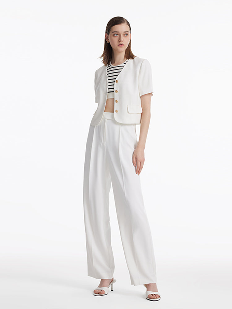 Çizgili Kadın Crop Top