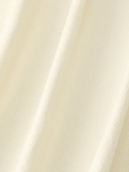 Tencel-İpek Karışımlı Çiçek İşlemeli Kadın Triko Üst