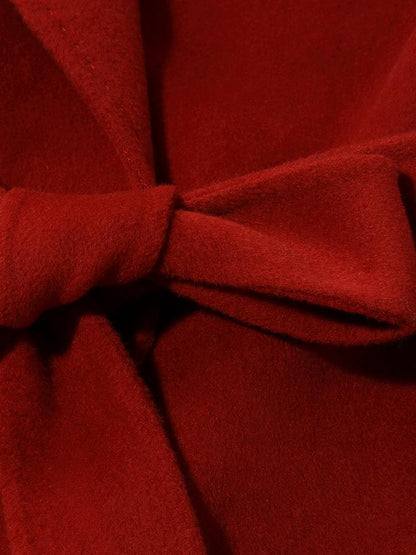 Tencel Yün Çift Yüzlü Kadın Kaban