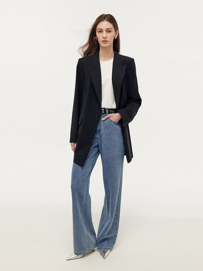 Makinede Yıkanabilir Yün Üniseks Blazer