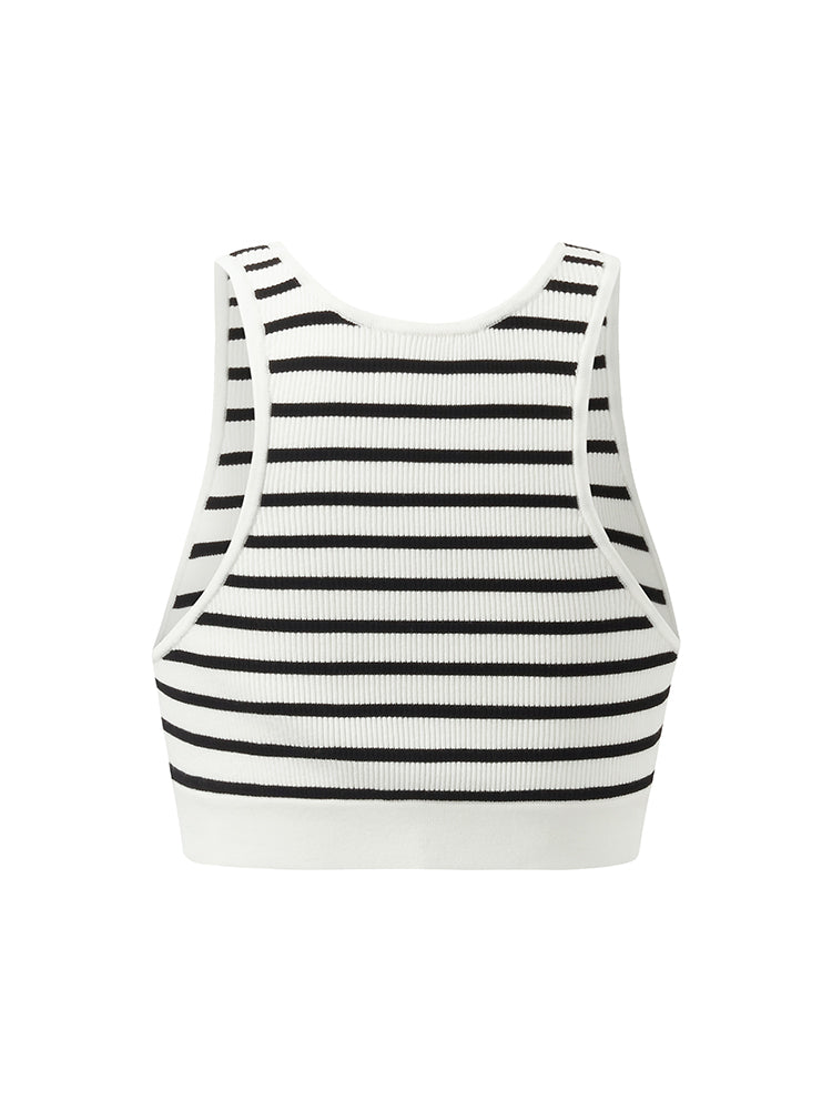 Çizgili Kadın Crop Top