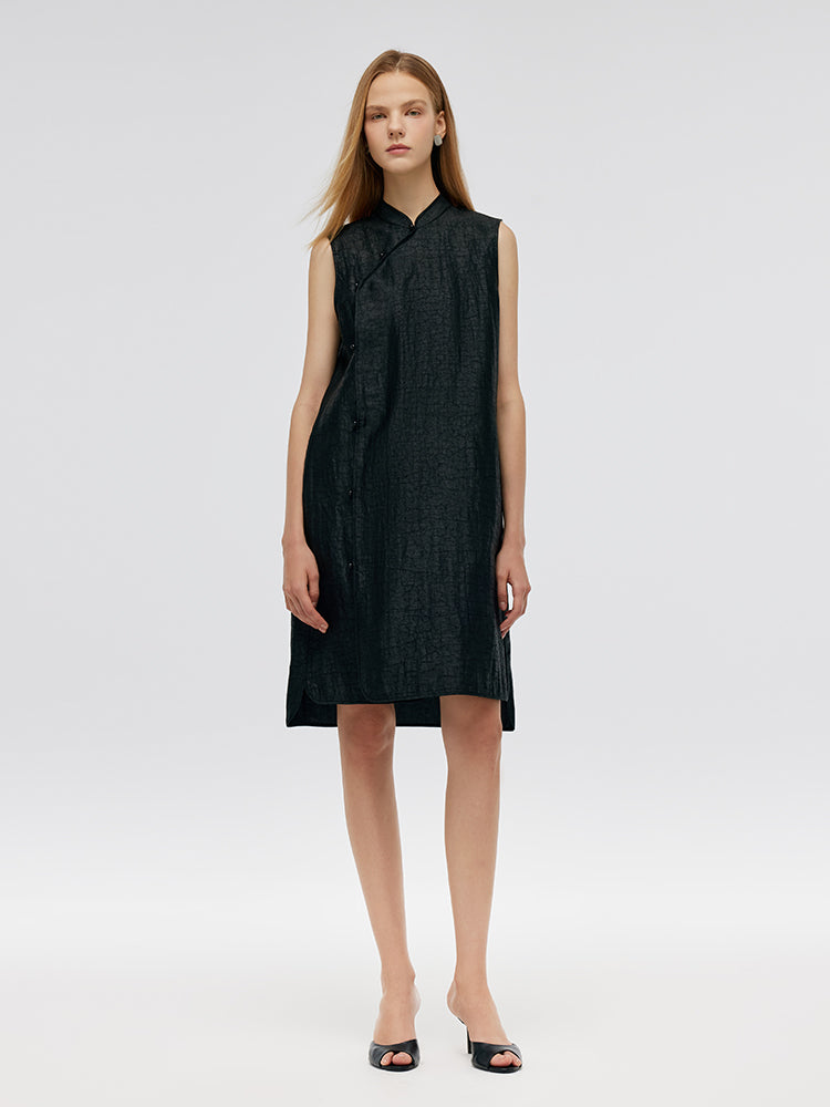 Xiang Yun İpek Kadın Qipao Midi Elbise