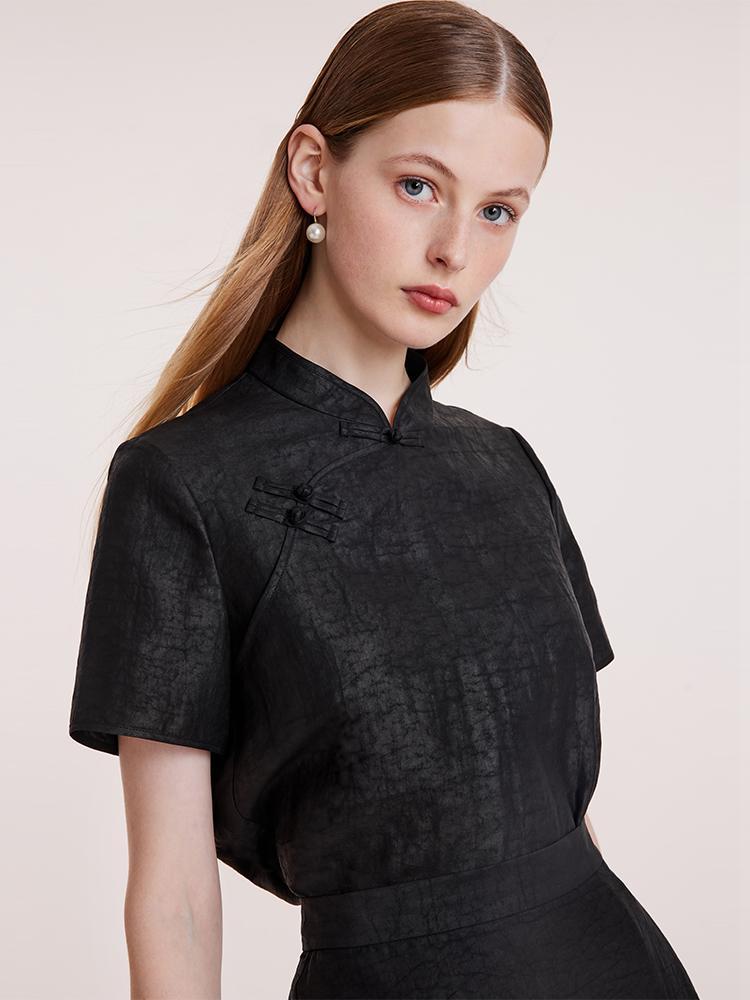 Xiang Yun İpek Cheongsam Kadın Üstü