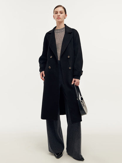 Kaşmir Ve Yün Unisex Wrap Kaban