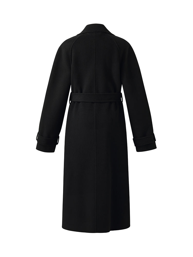Kaşmir Ve Yün Unisex Wrap Kaban