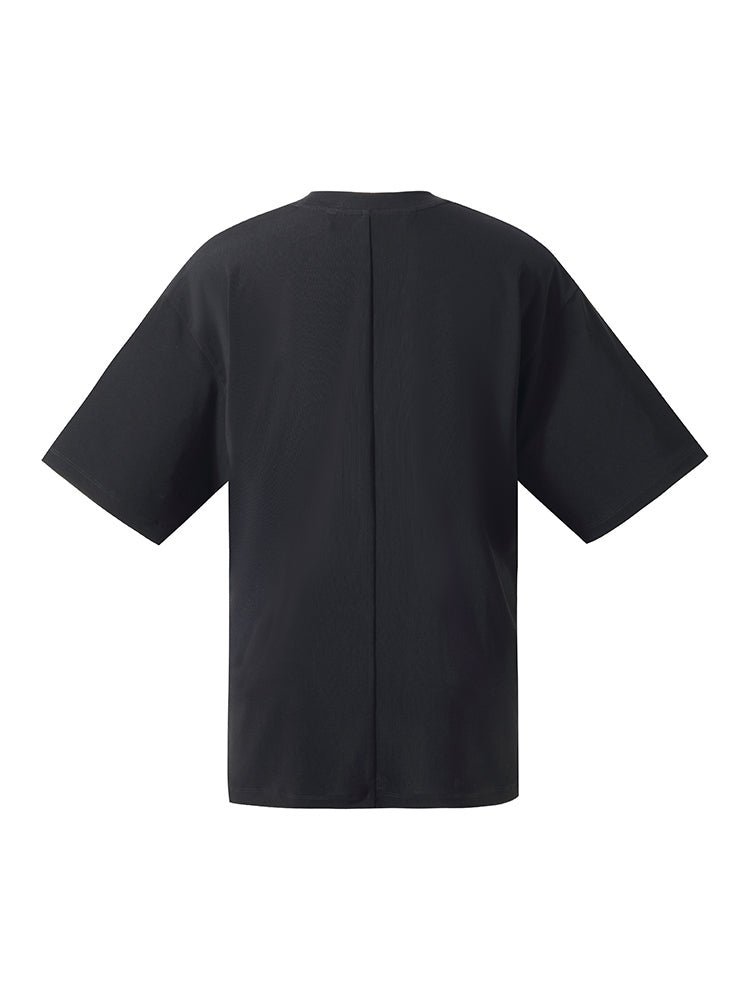 Asetat Loose Fit Mektup Baskılı Unisex Tişört
