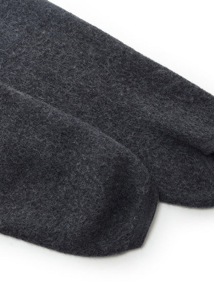 %100 Fırçalanmış Yün Fermuarlı Unisex Kapüşonlu Üst