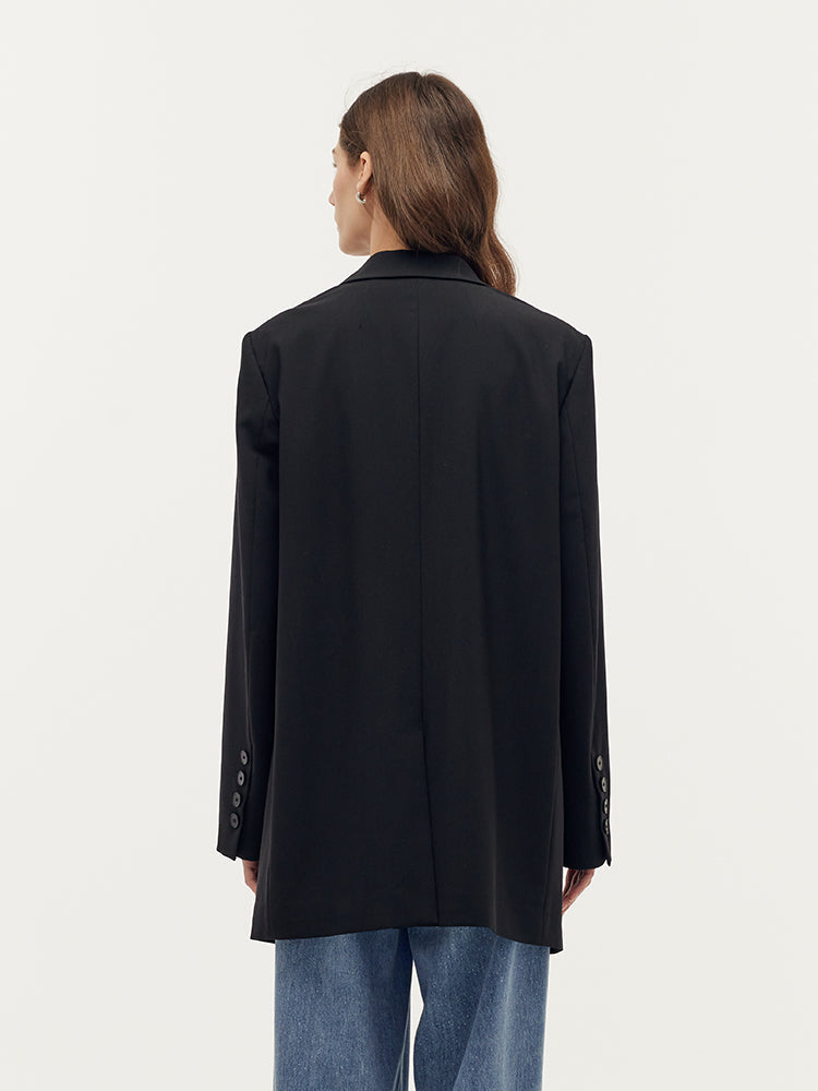Makinede Yıkanabilir Yün Üniseks Blazer
