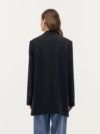 Makinede Yıkanabilir Yün Üniseks Blazer