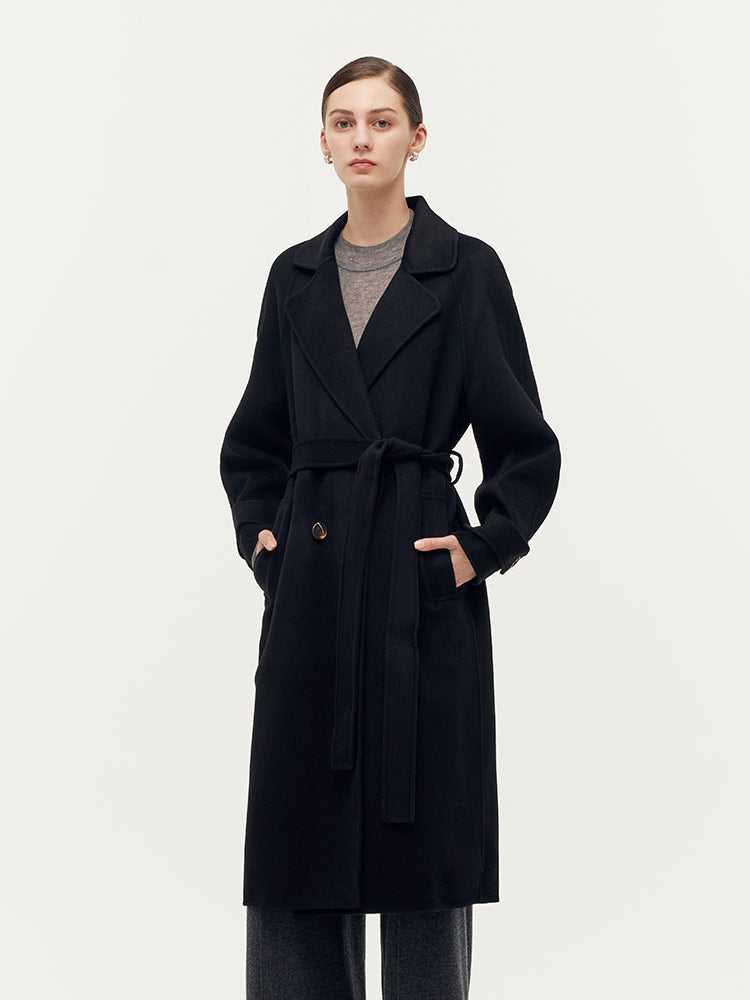 Kaşmir Ve Yün Unisex Wrap Kaban