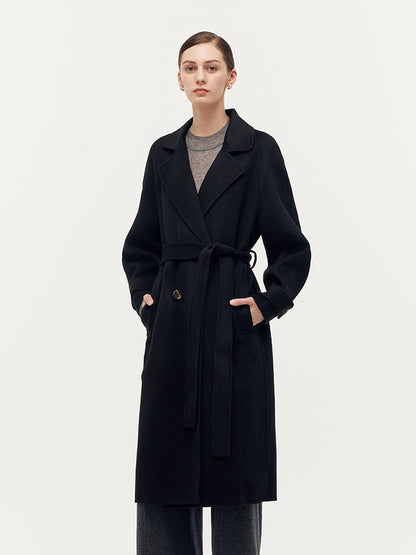 Kaşmir Ve Yün Unisex Wrap Kaban