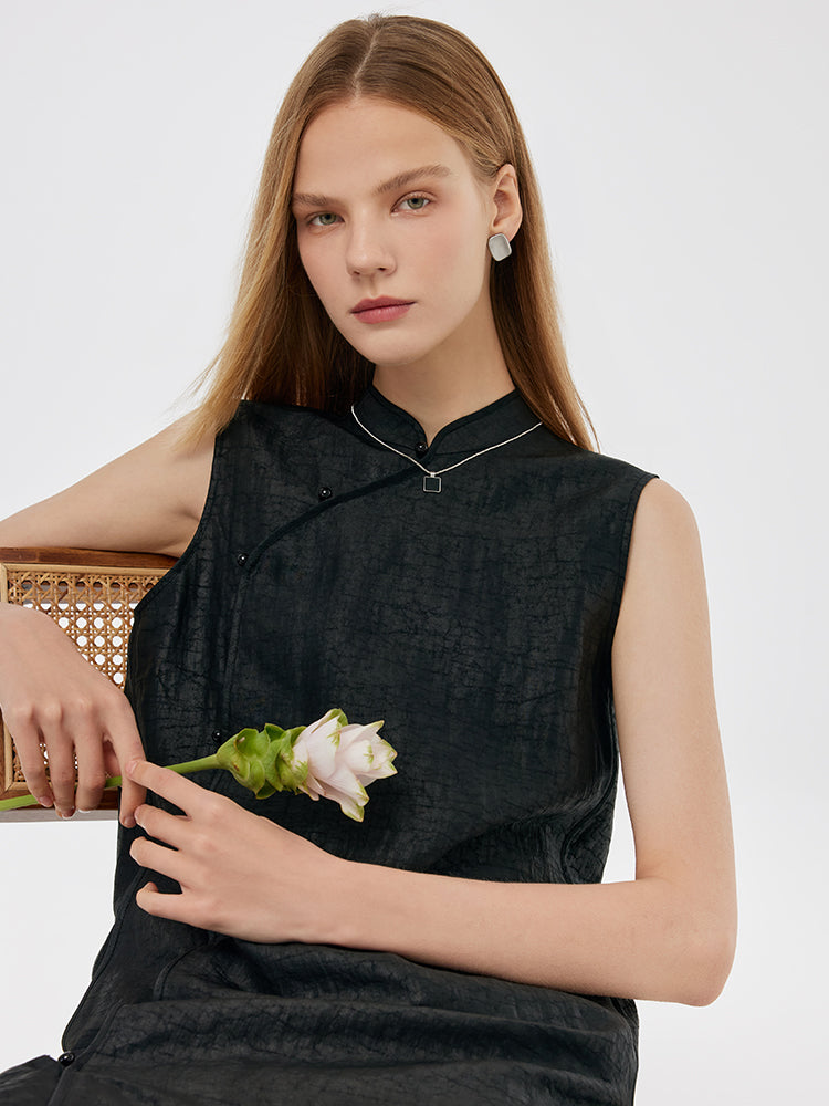 Xiang Yun İpek Kadın Qipao Midi Elbise