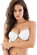 BEYAZ DesBerries 722 Şeffaf Askıllı Push Up Sütyen