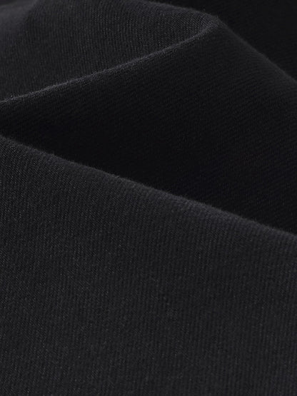 Denim Yüksek Belli Polar Astarlı Kadın Geniş Paça Kot