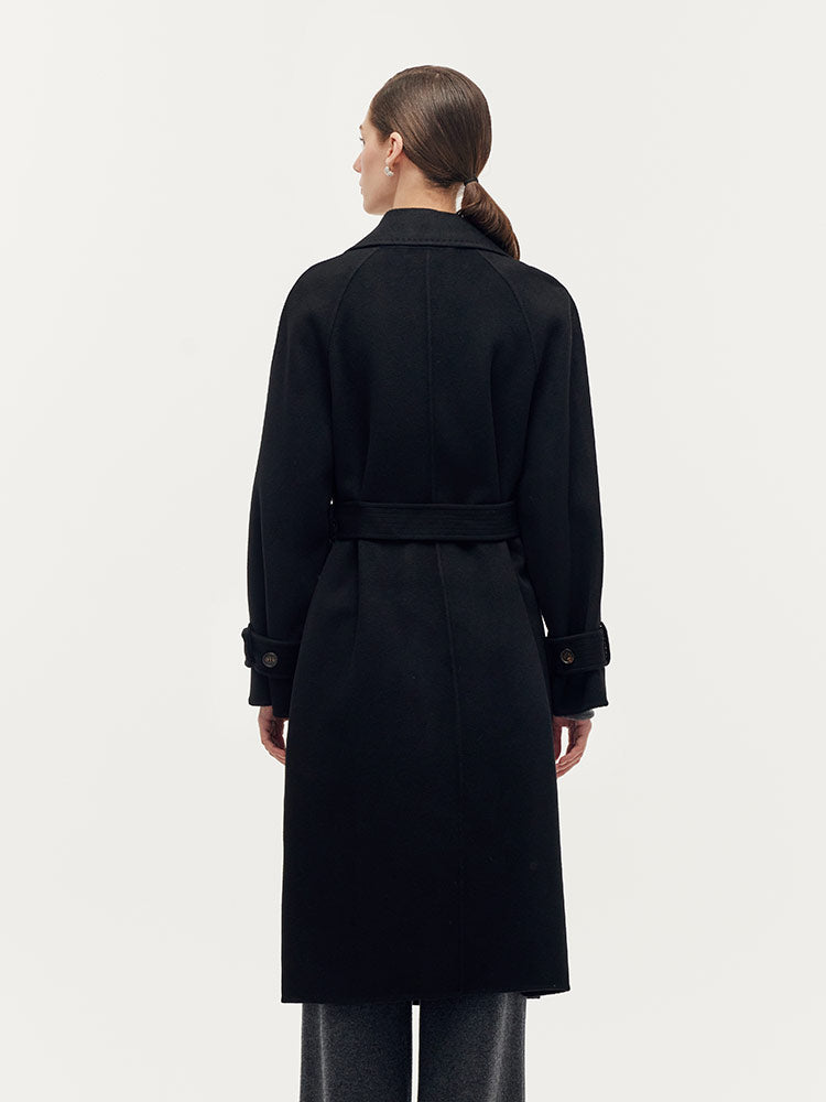 Kaşmir Ve Yün Unisex Wrap Kaban