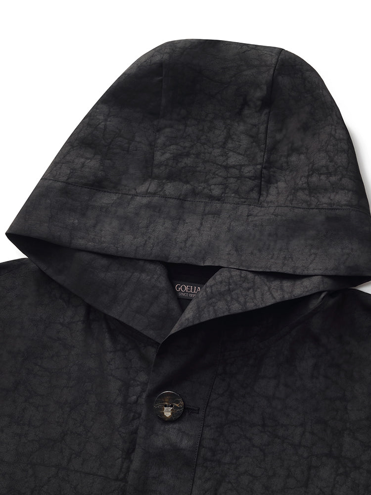 Xiang Yun İpek Kapşonlu Unisex Trençkot