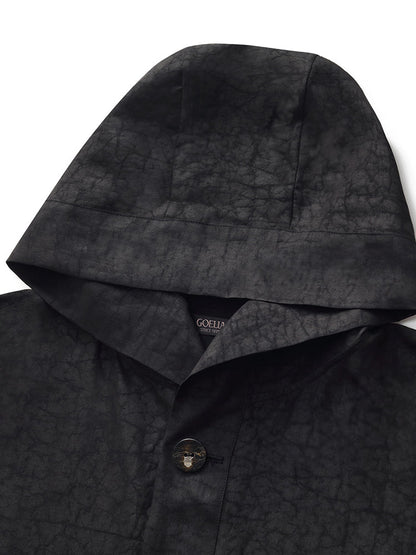 Xiang Yun İpek Kapşonlu Unisex Trençkot
