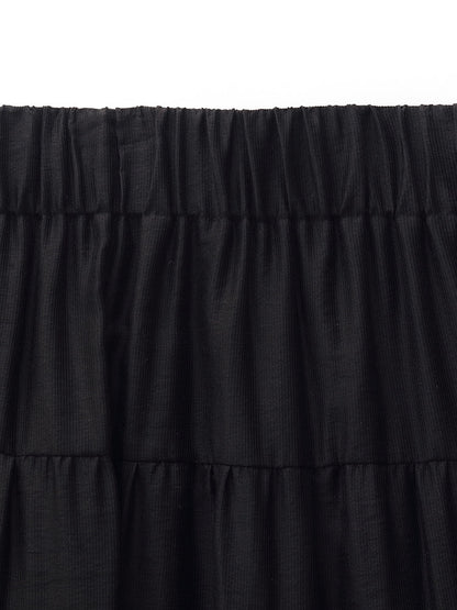 Tencel Kadın Katlı Maxi Etek