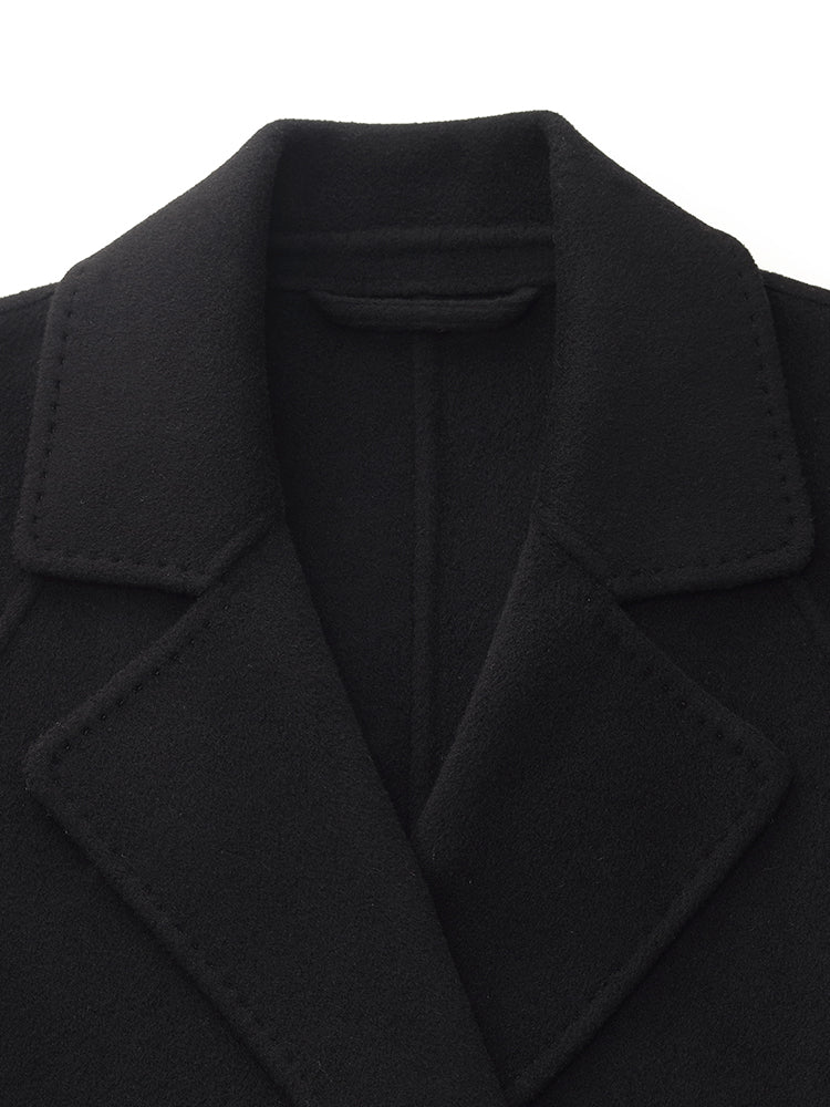 Kaşmir Ve Yün Unisex Wrap Kaban