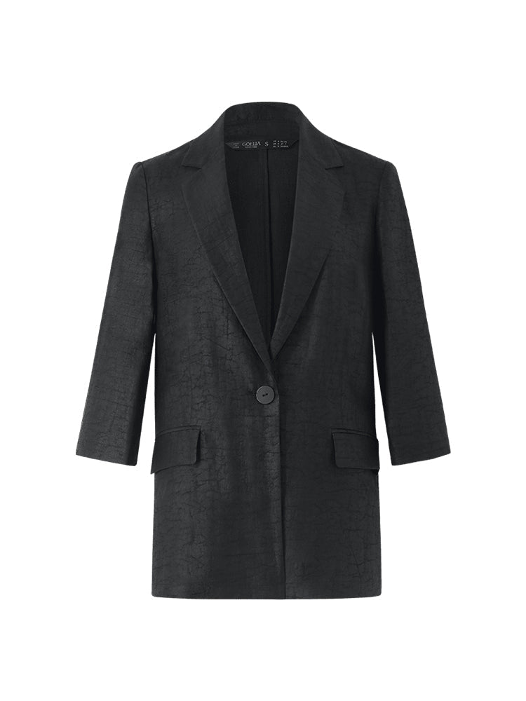 Xiang Yun İpek Tek Düğme Kadın Blazer
