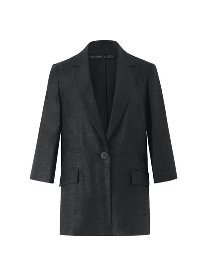 Xiang Yun İpek Tek Düğme Kadın Blazer
