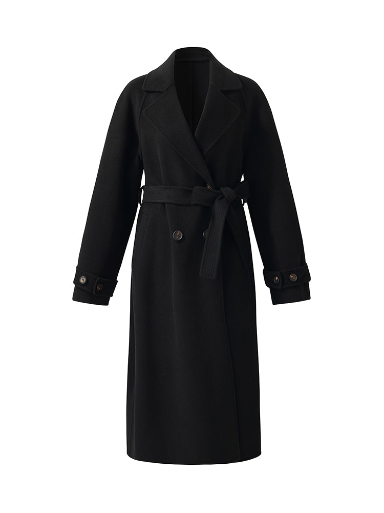 Kaşmir Ve Yün Unisex Wrap Kaban