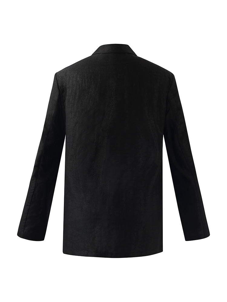 Xiang Yun İpek Tek Düğme Kadın Blazer