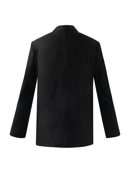 Xiang Yun İpek Tek Düğme Kadın Blazer