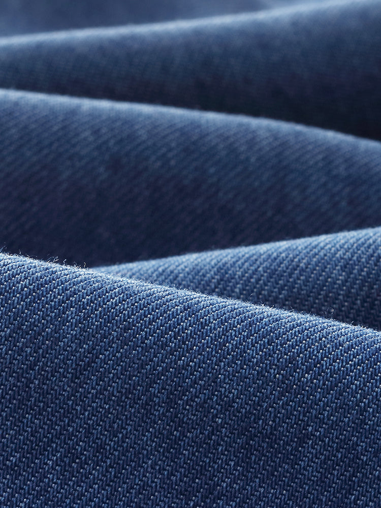 %100 Tencel Denim Beli Lastikli Kadın Kot