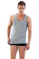 GRİ DesBerries 12210-R U Yaka Askılı Erkek Atlet Renkli