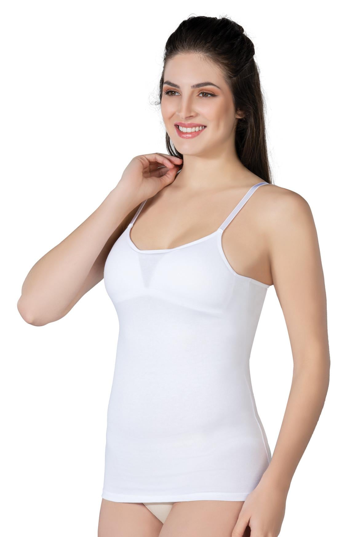 BEYAZ DesBerries 1412 Modal Cotton Kaplı Atlet