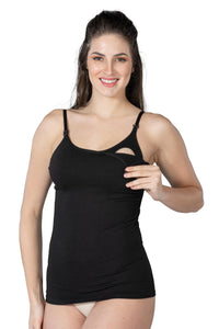 SİYAH DesBerries 1414 Modal Cotton Emzirme Atlet