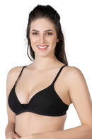 SİYAH DesBerries 1417 Modal Cotton Kaplı Sütyen