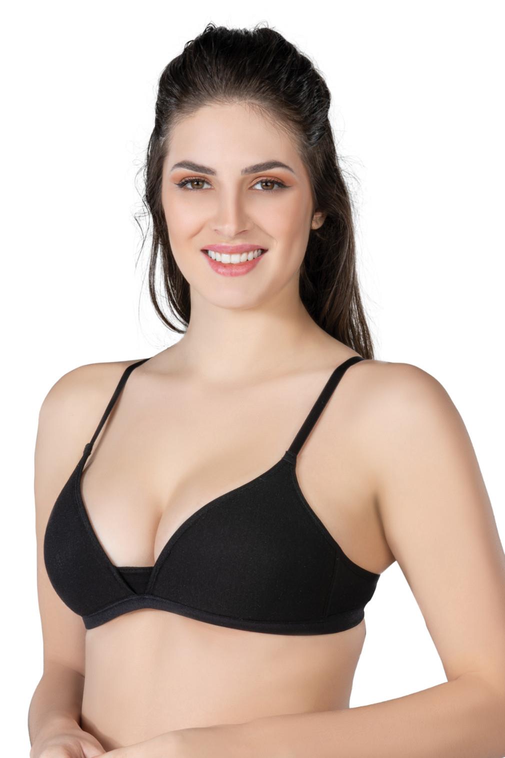 SİYAH DesBerries 1417 Modal Cotton Kaplı Sütyen