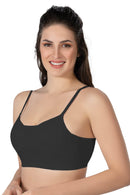 SİYAH DesBerries 1423 Modal Cotton Kaplı Büstiyer