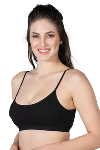 SİYAH DesBerries 1425 Modal Cotton Pedli Büstiyer