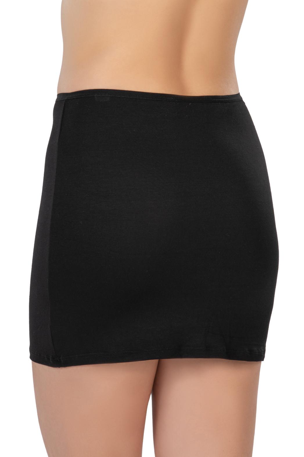 SİYAH DesBerries 1437 Modal Cotton Mini Jupon