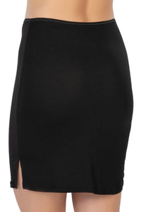 SİYAH DesBerries 1438 Modal Cotton Midi Jupon