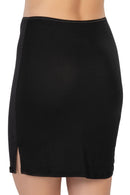 SİYAH DesBerries 1438 Modal Cotton Midi Jupon