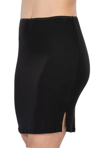 SİYAH DesBerries 1438 Modal Cotton Midi Jupon