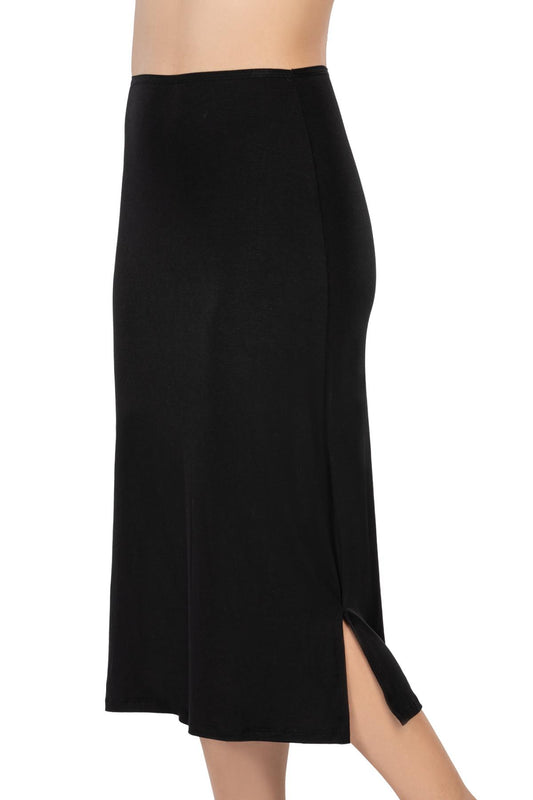 SİYAH DesBerries 1439 Modal Cotton Uzun Jupon