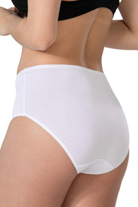 BEYAZ DesBerries 1445 Modal Cotton Yüksekbel Dantelli Külot