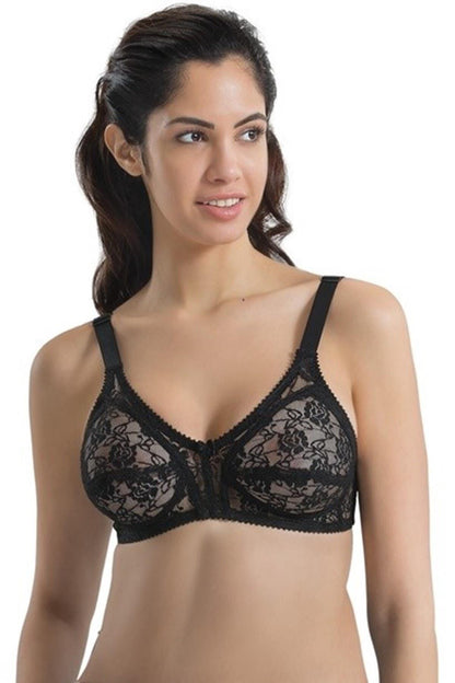 SİYAH DesBerries 145 C Dantelli Toparlayıcı Sütyen