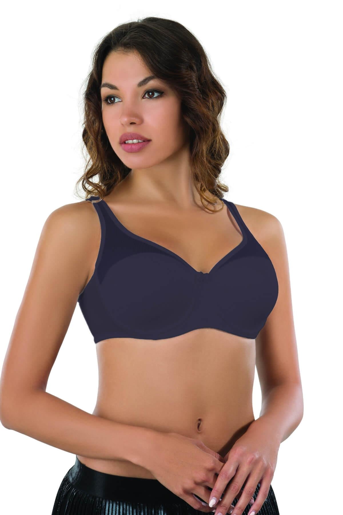 LACİVERT DesBerries 167B Pedli Tül Toparlayıcı Sütyen