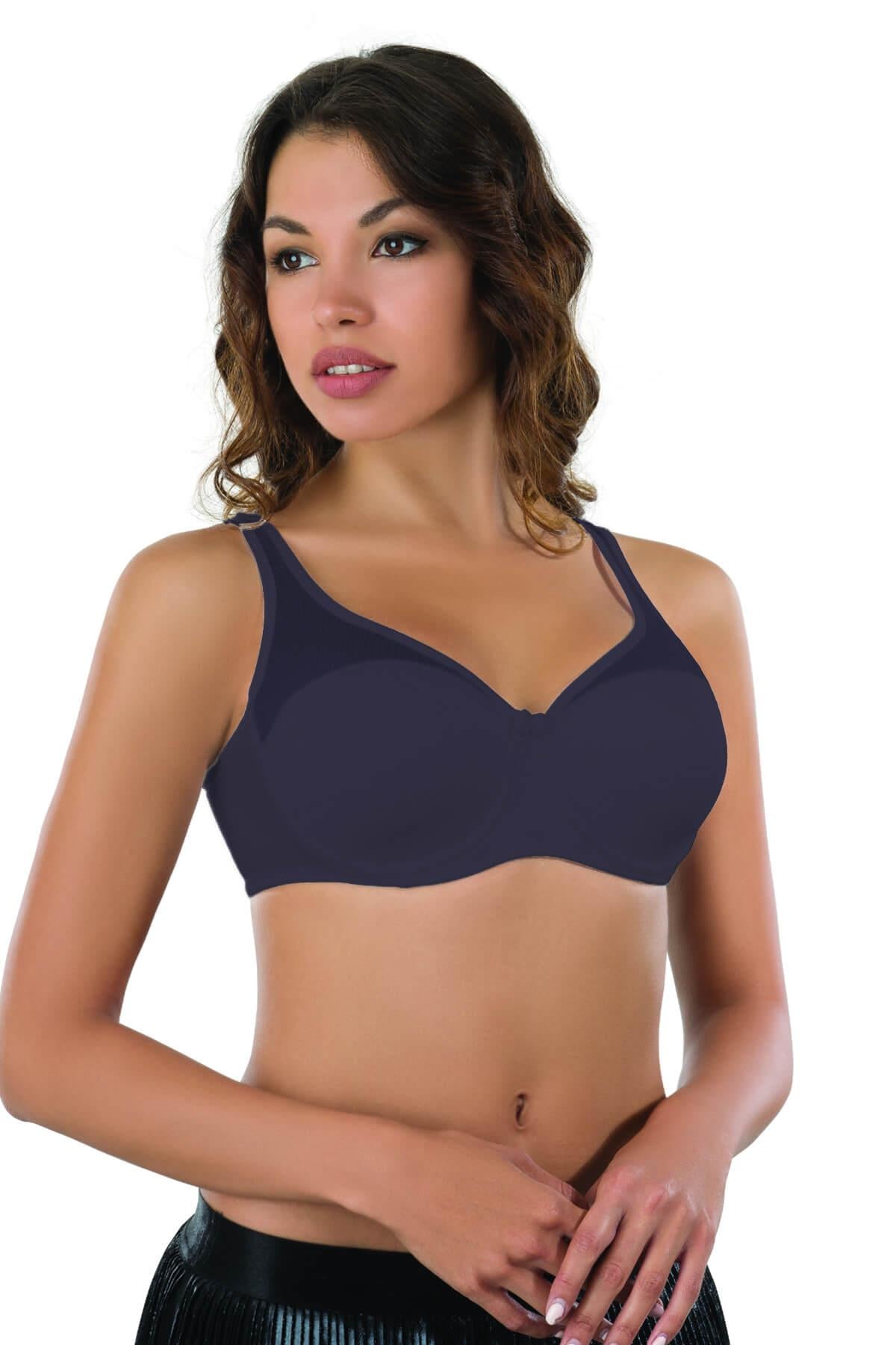 LACİVERT DesBerries 167C Pedli Tül Toparlayıcı Sütyen