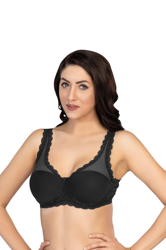 SİYAH DesBerries 172 B PEDLİ DANTELLİ BALENLİ MİNİMAZER SÜTYEN