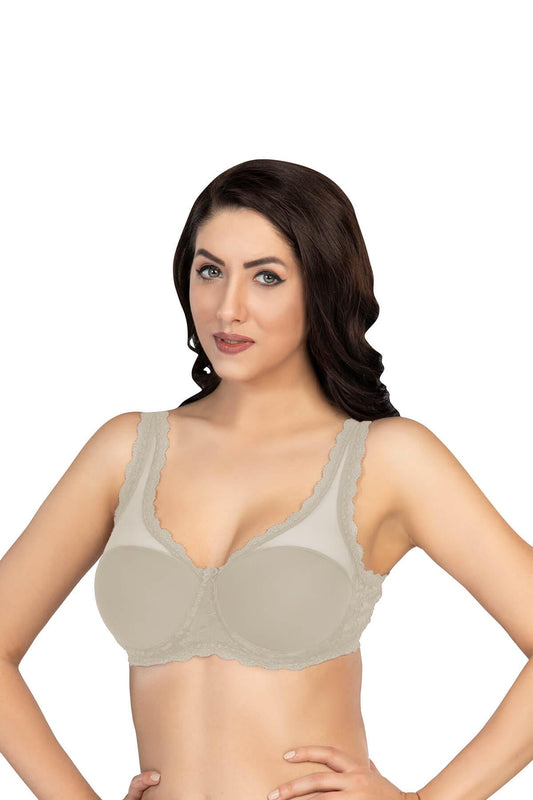 EKRU DesBerries 172 B PEDLİ DANTELLİ BALENLİ MİNİMAZER SÜTYEN