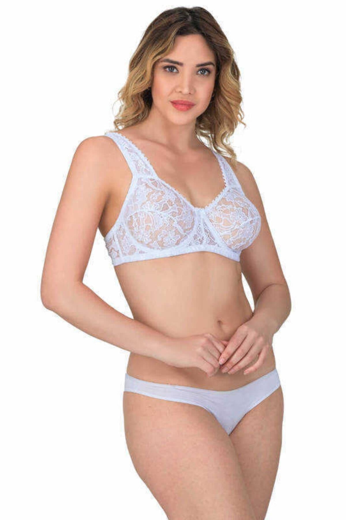 BEYAZ DesBerries 178 B Balenli Dantelli Sütyen