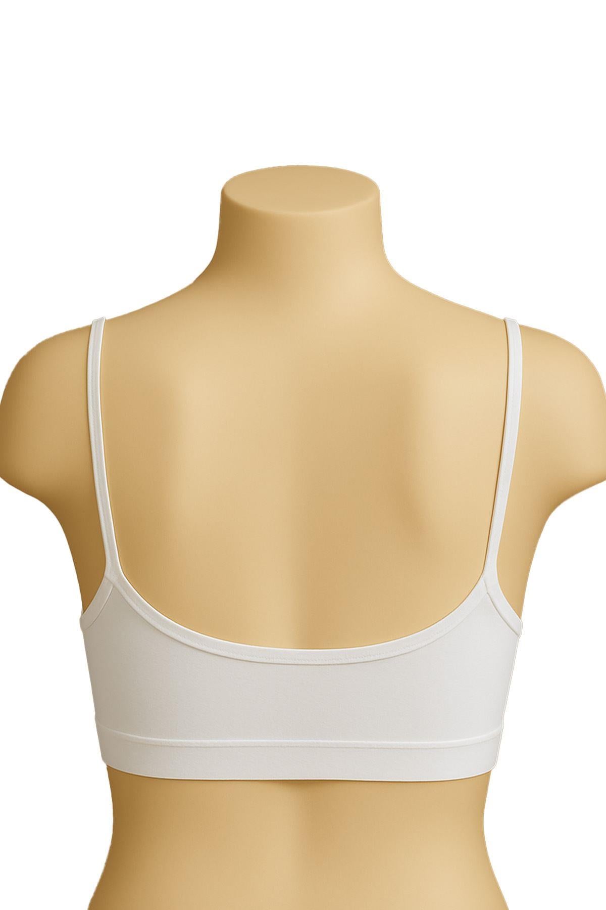 BEYAZ DesBerries 1815 6'Lı Pedli Alıştırma Sütyeni